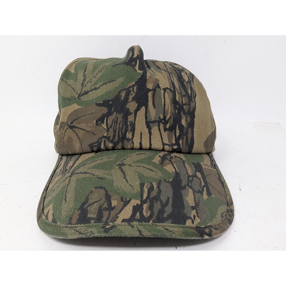 VINTAGE Winchester Hat Cap‎ Strap Back Mens One Size Trebark Camo Hunting 80s